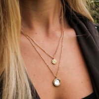 Zendala collier en superposition nacre/or - Holzkern modèle: Jewelry