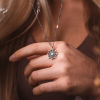 Aphonia collier avec pendentif flocon de neige - Holzkern modèle: Jewelry