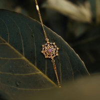 Aphonia bracelet avec pendentif flocon de neige - Holzkern modèle: Jewelry