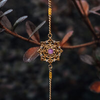 Aphonia bracelet avec pendentif flocon de neige - Holzkern modèle: Jewelry