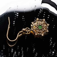 Aphonia boucles doreilles pendantes flocon de neige - Holzkern modèle: Jewelry