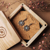 Aphonia boucles doreilles pendantes flocon de neige - Holzkern modèle: Jewelry