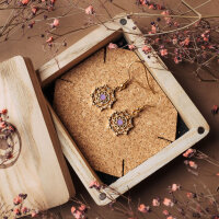 Aphonia boucles doreilles pendantes flocon de neige - Holzkern modèle: Jewelry