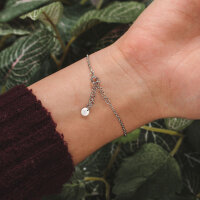 Pigment collier avec pendentif rond et élément en bois - Holzkern modèle: Jewelry