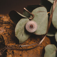 Stencil collier avec pendentif rond - Holzkern...