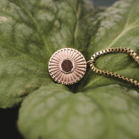 Stencil collier avec pendentif rond - Holzkern modèle: Jewelry