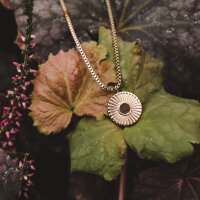 Stencil collier avec pendentif rond - Holzkern modèle: Jewelry