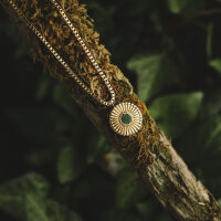 Stencil collier avec pendentif rond - Holzkern modèle: Jewelry