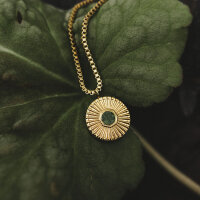 Stencil collier avec pendentif rond - Holzkern modèle: Jewelry