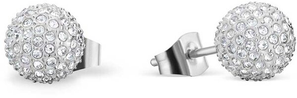 Puces doreilles en forme de boule serties de petites pierres - Bering Jewelry modèle: 719-17-05