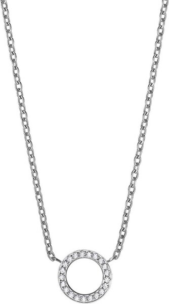 Collier en acier inoxydable avec pendentif rond - Bering Jewelry modèle: 435-17-450