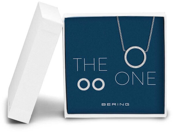 Set collier avec pendentif et puces doreilles - Bering Jewelry modèle: 434-718-Silver