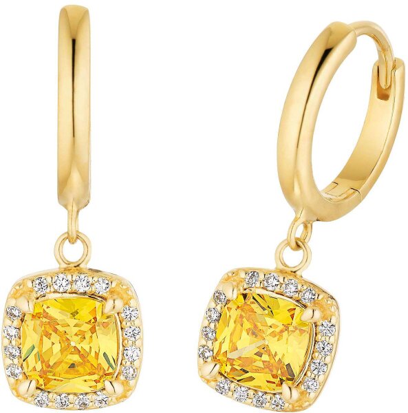 Créoles avec pendentif orné de petites pierres - s.Oliver Jewelry modèle: 2037831