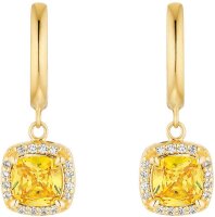 Créoles avec pendentif orné de petites pierres - s.Oliver Jewelry modèle: 2037831