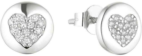 Puces doreilles cœur avec petites pierres - s.Oliver Jewelry modèle: 2037814