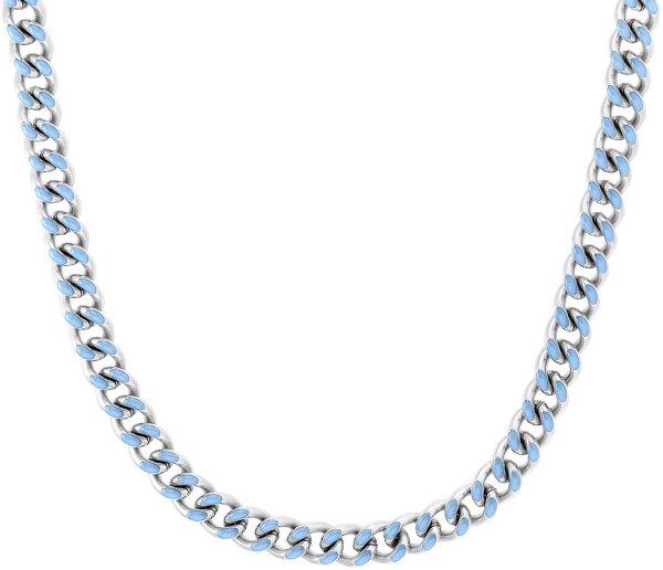 Collier maille gourmette avec accents démail bleu - s.Oliver Jewelry modèle: 2037972