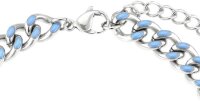 Bracelet maille gourmette avec accents démail bleu - s.Oliver Jewelry modèle: 2037973