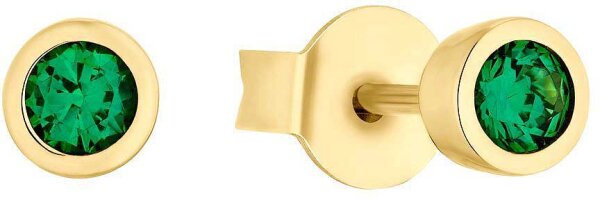 Puces doreilles avec pierre verte - s.Oliver Jewelry modèle: 2036877