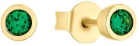 Puces doreilles avec pierre verte - s.Oliver Jewelry...
