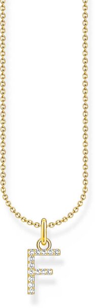 Collier avec pendentif lettre F - Thomas Sabo modèle: KE2245-414-14