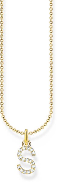 Collier avec pendentif lettre S - Thomas Sabo modèle: KE2258-414-14