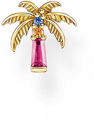 Puce doreille unique palmier coloré - Thomas Sabo modèle: H2285-488-7