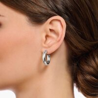 Créoles petites couleur argent - Thomas Sabo modèle: CR635-001-21