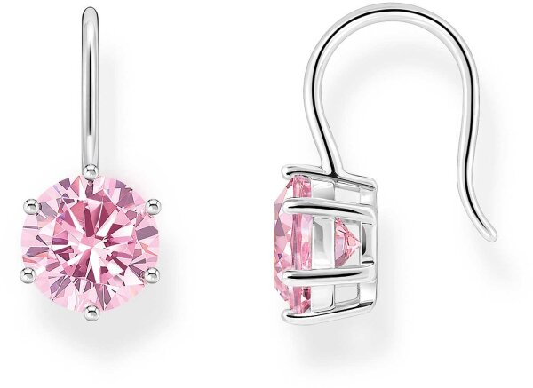 Boucles doreilles pendantes avec pierres roses - Thomas Sabo modèle: H2287-051-9