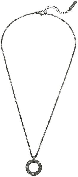 GUNPORT collier avec pendentif rond - Police modèle: PEAGN0035702