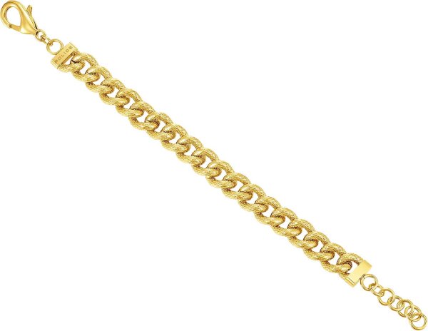 CRANK bracelet maille gourmette mat - Police modèle: PEAGB0032302