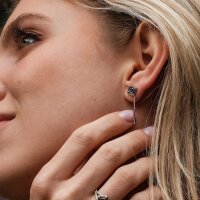 Awakening boucles doreilles (Lapis-lazuli/Argent) puces doreilles avec pendentif chaîne - Holzkern modèle: Jewelry