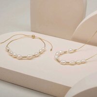 Familytie collier (Perle/Or) collier filigrane avec pendentif perle - Holzkern modèle: Jewelry