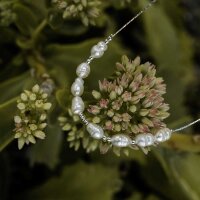 Familytie collier (Perle/Argent) collier filigrane avec pendentif perle - Holzkern modèle: Jewelry