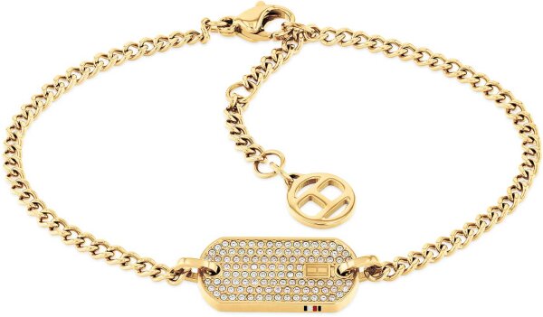 Chaîne gourmette avec pendentif dog tag - Tommy Hilfiger modèle: 2780863
