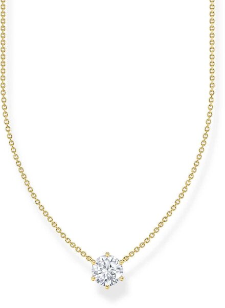 Collier avec pendentif orné de petites pierres - Thomas Sabo modèle: KE2210-414-14