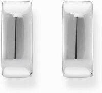 Créoles couleur argent, de forme carrée et au design minimaliste - Thomas Sabo modèle: CR744-001-21