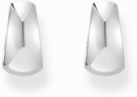 Créoles couleur argent, en forme de trapèze élégante avec un style chunky inspiré des années 90 - Thomas Sabo modèle: CR740-001-21