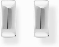 Créoles couleur argent, de forme carrée et au design minimaliste - Thomas Sabo modèle: CR742-001-21