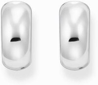 Créoles couleur argent, style chunky inspiré des années 90 - Thomas Sabo modèle: CR741-001-21