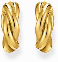 Créoles couleur or, à lapparence entrelacée pour un look romantique et élégant - Thomas Sabo modèle: CR742-413-39