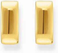 Créoles couleur or, de forme carrée et au...