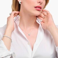 Collier avec pendentif halo et pierres blanches - Thomas Sabo modèle: KE2279-051-14