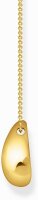 Collier avec pendentif en forme de goutte organique à dos ouvert pour un confort léger - Thomas Sabo modèle: KE2281-413-39