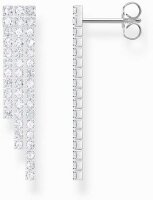 Puces doreilles style cascade avec pierres de zirconia...