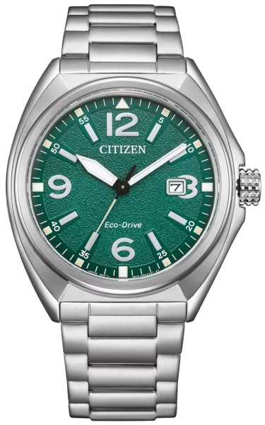 Citizen montre homme modèle: AW1571-76X avec mouvement Eco-Drive et cadran vert