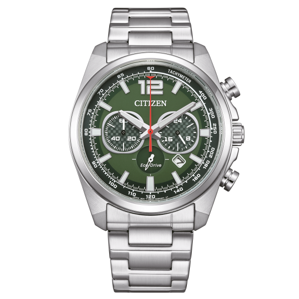 Citizen montre homme modèle: CA4640-50X avec cadran vert et bracelet en acier inoxydable
