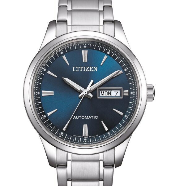Citizen montre homme modèle: NY4058-79LE avec cadran bleu et bracelet en acier inoxydable