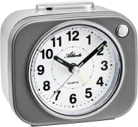 Stilvoller Quarzwecker in Anthrazit/Grau - Atlanta...