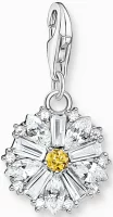 Thomas Sabo Charm Anhänger Modell: 2212-051-14 weißes Gänseblümchen- 925 Sterlingsilber und farbige Zirkoniasteine