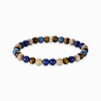 Beads Armband aus Lapislazuli, Dumortierit, Jaspis und...